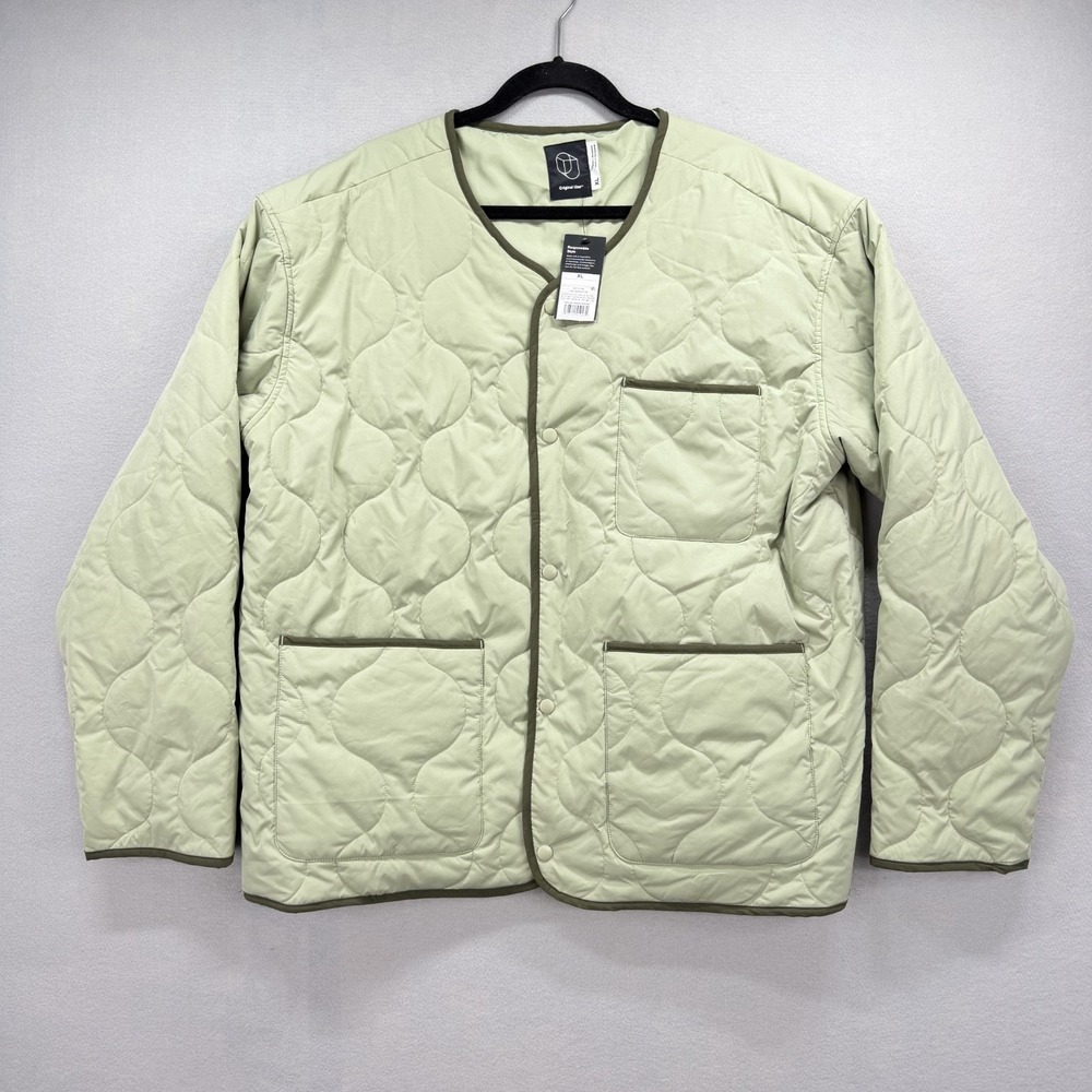 Original Use Quilted Jacket Mens XL Olive Green  Snap Up‎ Barn Chore Winter NEW